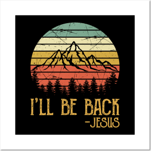 Vintage Christian I'll Be Back Jesus Posters and Art